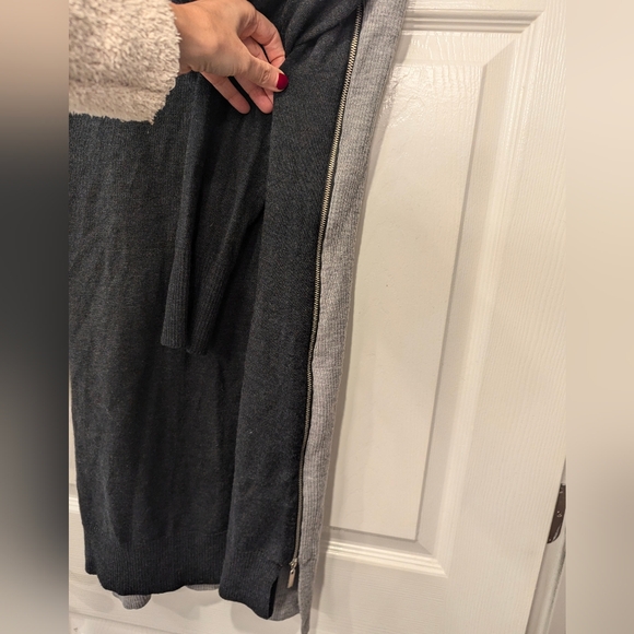 Cynthia Rowley extra fine merino wool side zipper midi sweaterdress XL soft - Picture 5 of 7